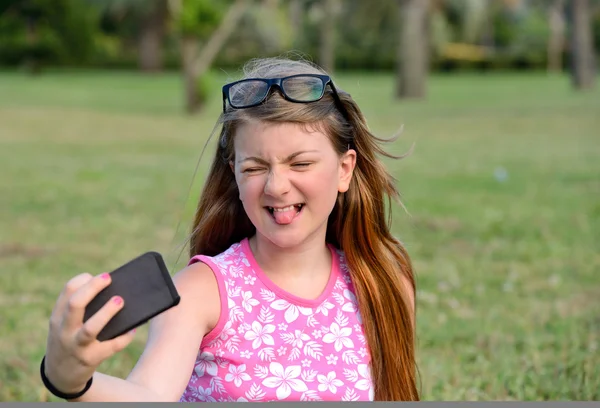 Girl selfie — Stock Photo, Image