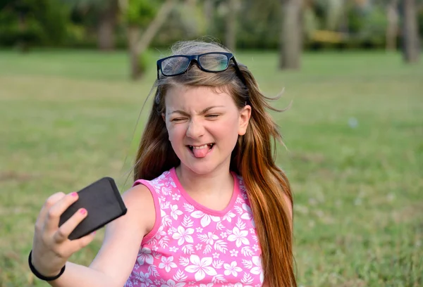 Girl selfie — Stock Photo, Image