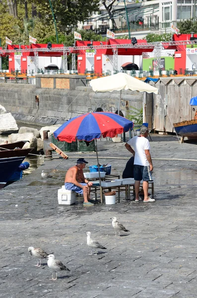 Nápoles peixeiros — Fotografia de Stock