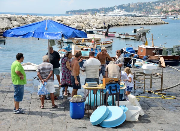 Napoli pescivendoli — Foto Stock