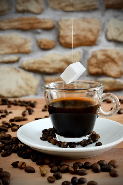 Coffe sockerfri — Stockfoto