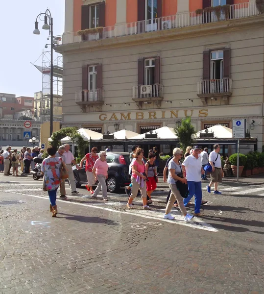 Площадь Плебисцито, Неаполь - Италия — стоковое фото