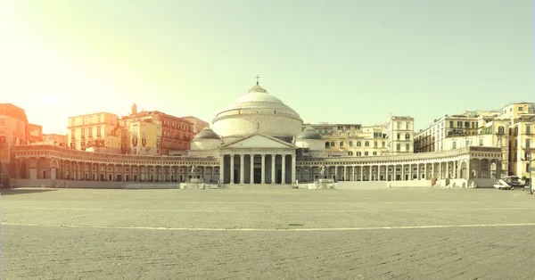 Plebiscito' s square, Neapel - Italien — Stockfoto