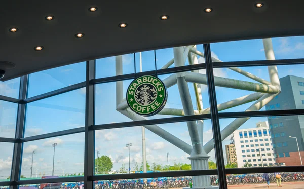 Starbucks Amsterdam — Zdjęcie stockowe