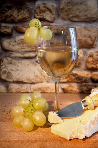 Vin och druvor — Stockfoto