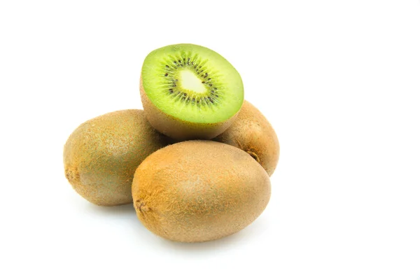 Kiwi op witte achtergrond — Stockfoto