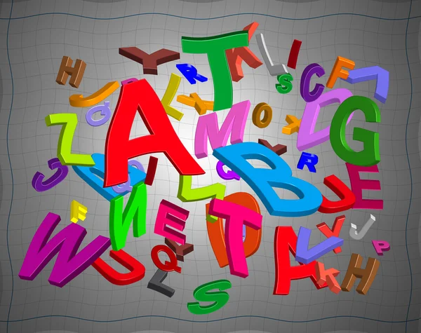 Glattes Alphabet — Stockfoto