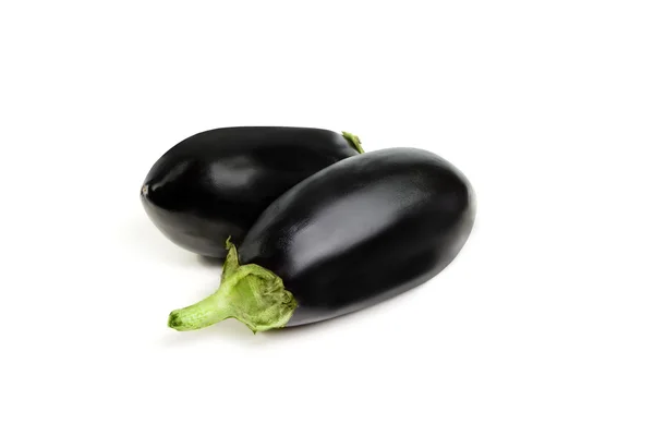 Eggplants on white background — Stock Photo, Image