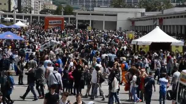 Comicon 2015 naples italia — Vídeo de stock