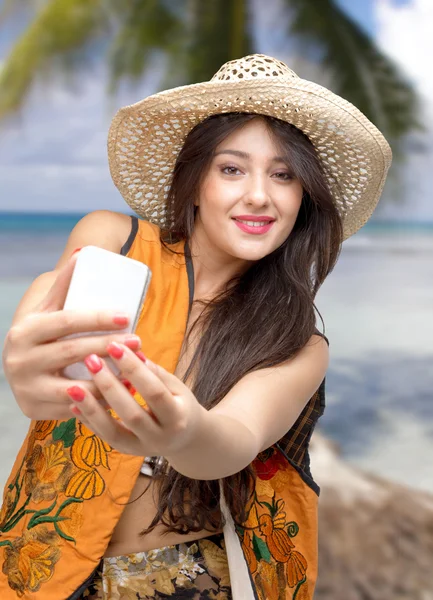 Brunette posing — Stock Photo, Image