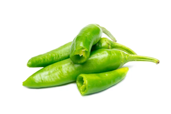 Green pepper on white background — Stock Photo, Image