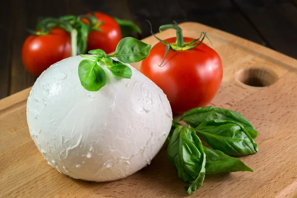 Mozzarellou a rajčaty — Stock fotografie