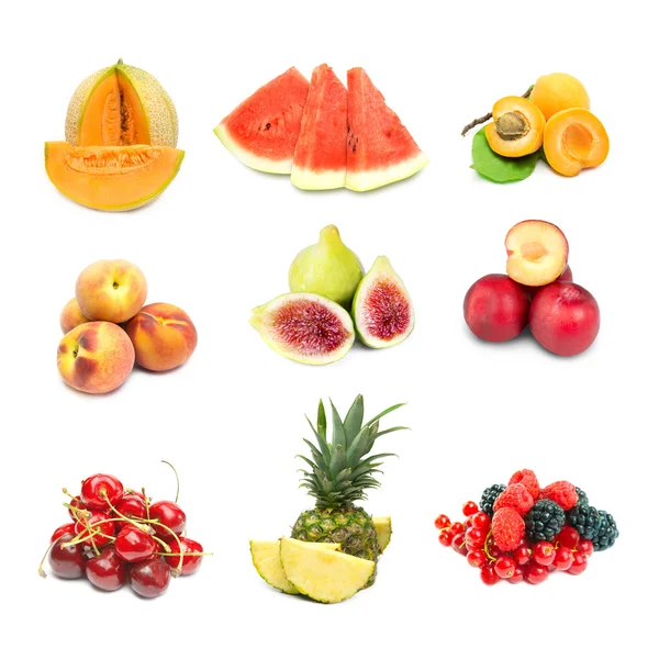 Fruits on white background — Stock Photo, Image