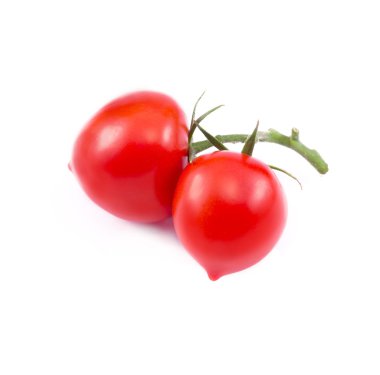 little tomatoes un white background