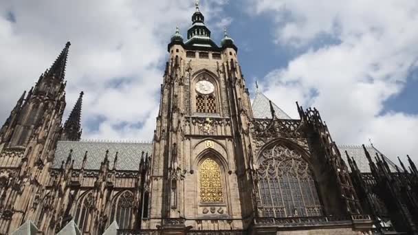 Kathedraal van St. Vitus - Praag - Tsjechisch — Stockvideo