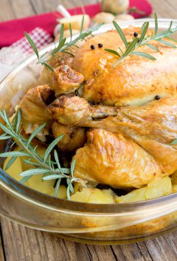 Kızarmış tavuk dolması