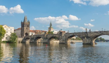 View of Charles Bridge - Prague - Czech Republic