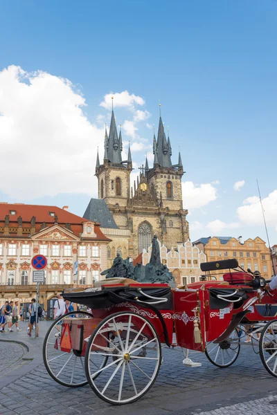 Horse carriage in Prague - Czech Republic — Stock fotografie