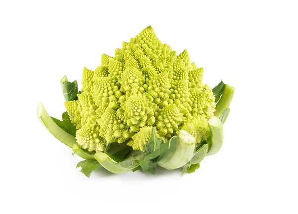 Roman cabbage on white — Stock Photo, Image