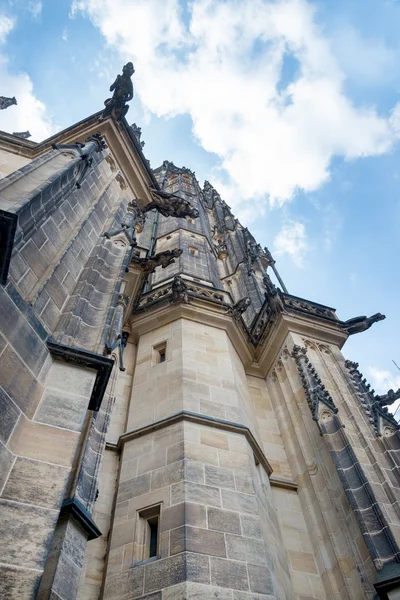 Exterior of the St.Vitus Cathedral in Prague — Stock Photo, Image