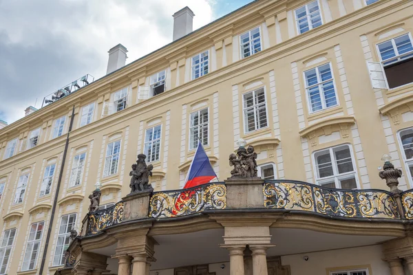 Balcony of the old royal palace in Prague — Stock Photo, Image