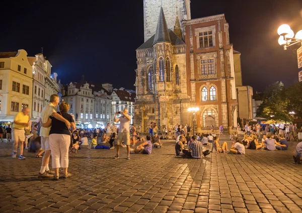 Old Town Hall by night  - Prague - Czech Republic — Stock fotografie