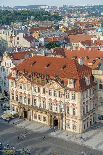 Aerial view of  Old Town Square - Prague — Stock fotografie