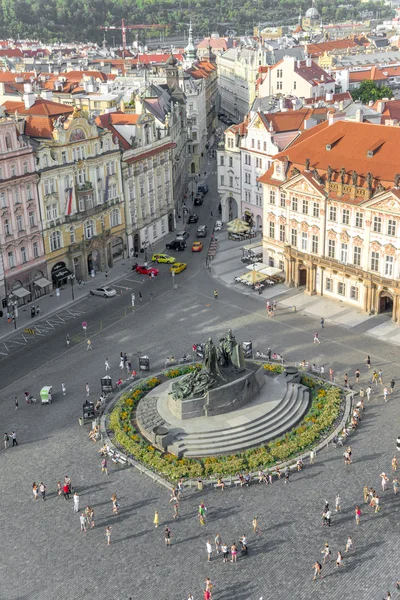 Aerial view of  Old Town Square - Prague — Φωτογραφία Αρχείου
