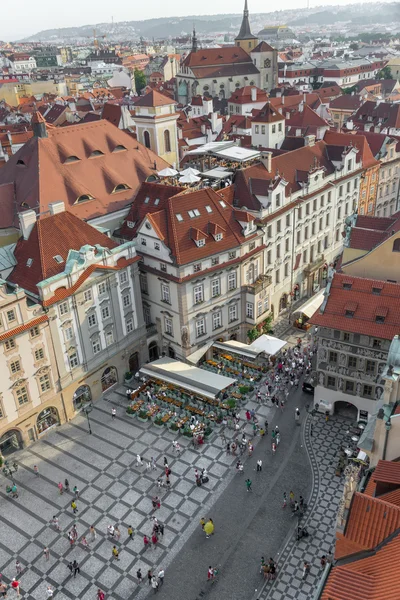 Vista aérea da Praça da Cidade Velha - Praga — Fotografia de Stock