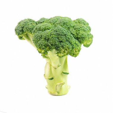 Beyaz arkaplanda brokoli