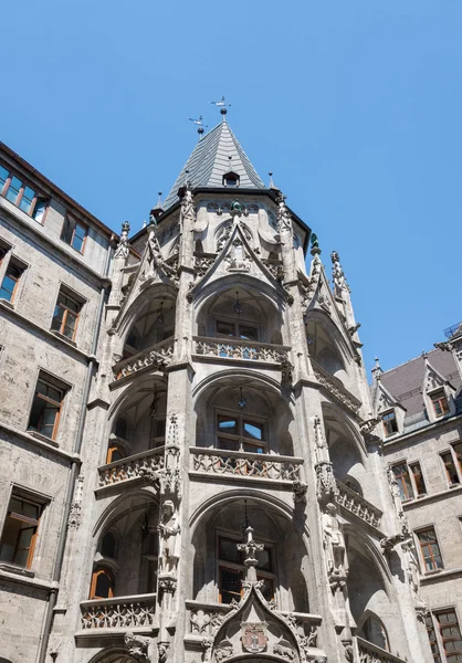 Marienplatz, ratusz — Zdjęcie stockowe