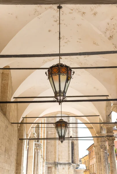 Detalhes arquitetônicos do Ascoli Piuceno - TI — Fotografia de Stock