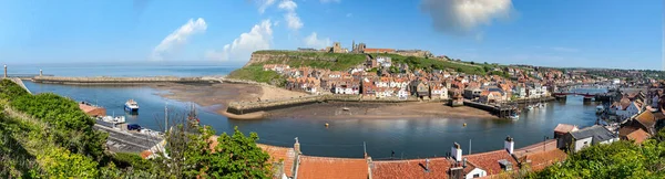 Mayıs 2018 Whitby Yorkshire Ngiltere Nin Panoramik Görüntüsü — Stok fotoğraf