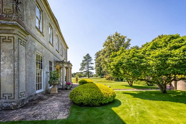 Sidovy Över Huvudingången Till Corsley House Corsley Wiltshire Storbritannien Den — Stockfoto