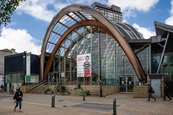 Entrada Los Jardines Invierno Paul Place Sheffield Yorkshire Reino Unido — Foto de Stock