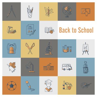 okul ve eğitim simgeleri