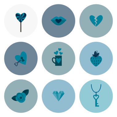 mutlu Sevgililer günü simgeler