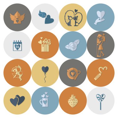 mutlu Sevgililer günü simgeler