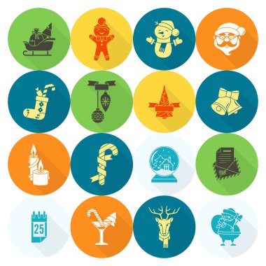 Noel ve Kış simgeleri koleksiyonu