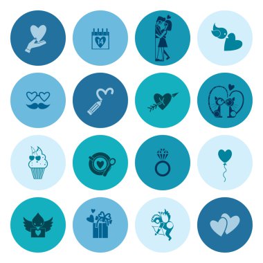 mutlu Sevgililer günü simgeler