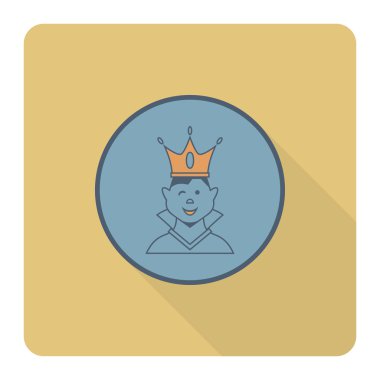 Bir taç olan küçük çocuk