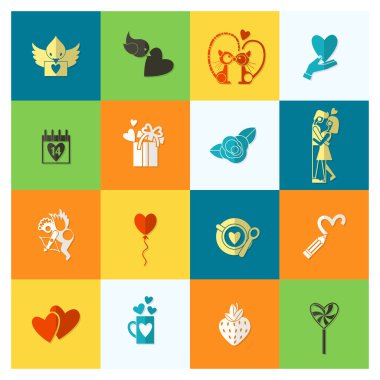 mutlu Sevgililer günü simgeler