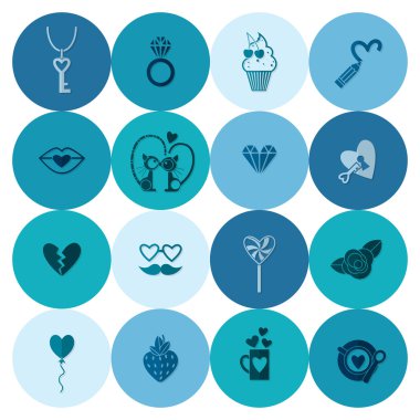 mutlu Sevgililer günü simgeler