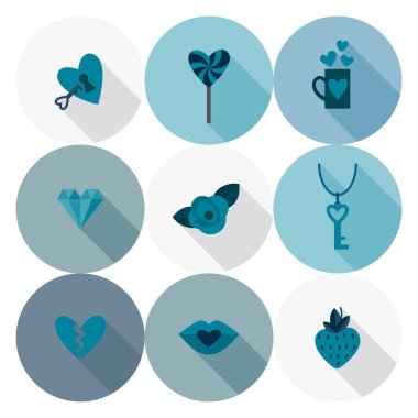 mutlu Sevgililer günü simgeler