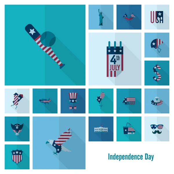 Unabhängigkeitstag der Vereinigten Staaten — Stockvektor