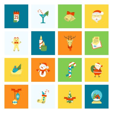 Noel ve Kış simgeleri koleksiyonu