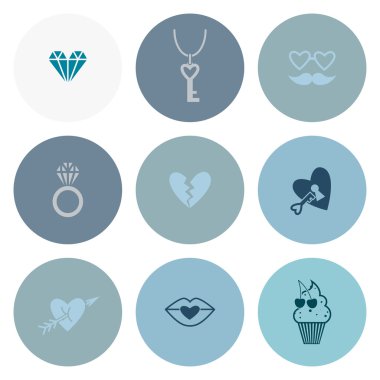 mutlu Sevgililer günü simgeler