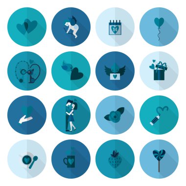 mutlu Sevgililer günü simgeler