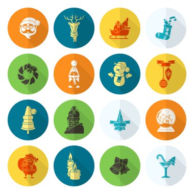 Noel ve Kış simgeleri koleksiyonu