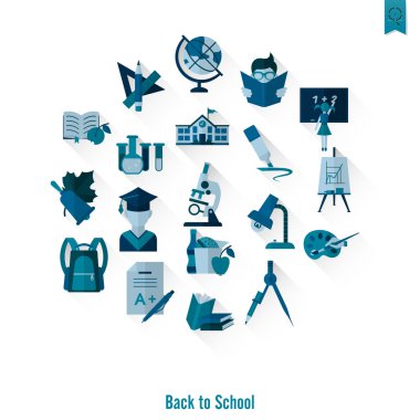 okul ve eğitim simgeleri